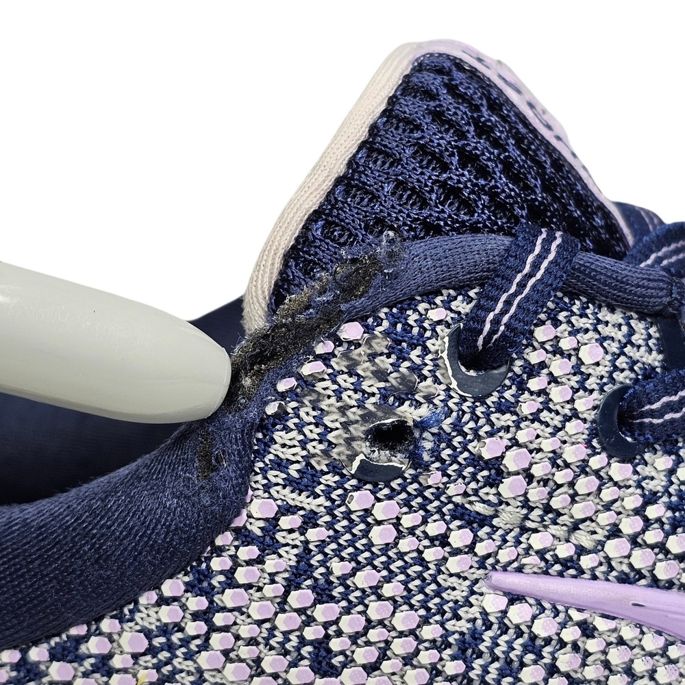 Brooks Ghost 11 Women Size 10 Navy Purple Running Shoes Low Top Sneaker - Picture 8 of 12